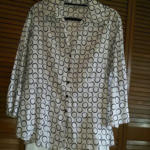 Black and white polka dot shirt